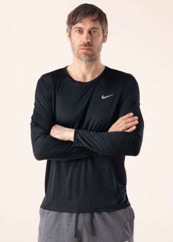 Nike Pikkade varrukatega krekliņš skriešanai Miler
